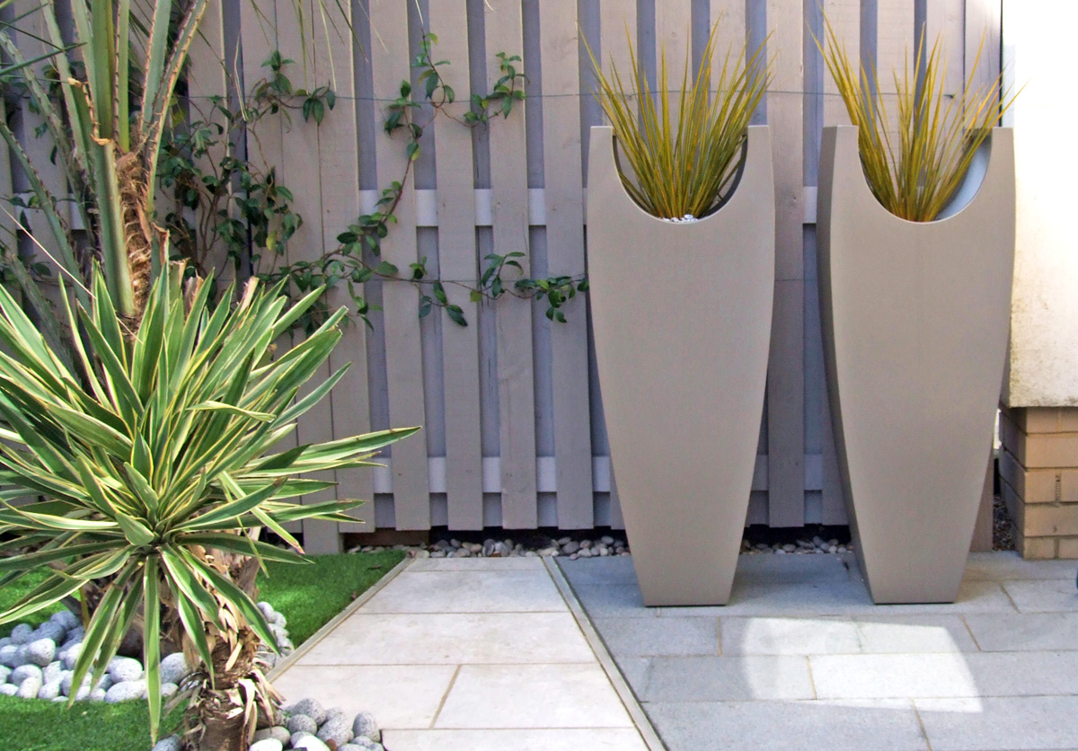 MyLandscapes Garden Design: Powder coated steel planters