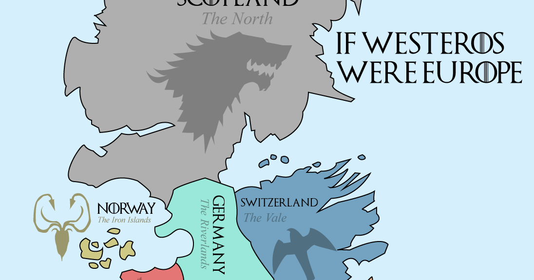 Click on IF 'GAME OF THRONE'S' "WESTEROS WERE EUROPE