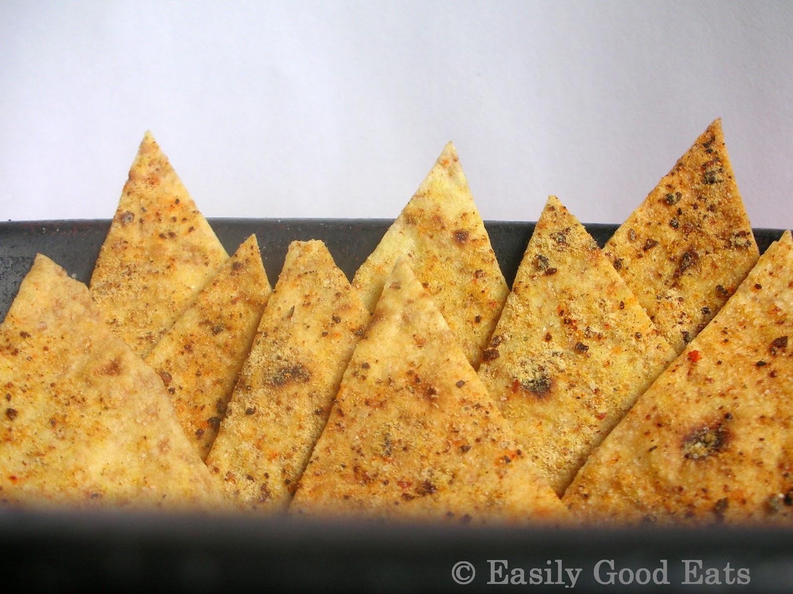 Easily Good Eats Homemade Baked Tortilla Chips Recipe