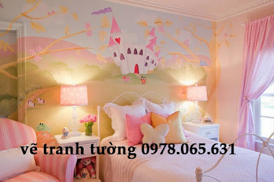 vẽ tranh tường phòng bé vẽ tranh tường mầm non