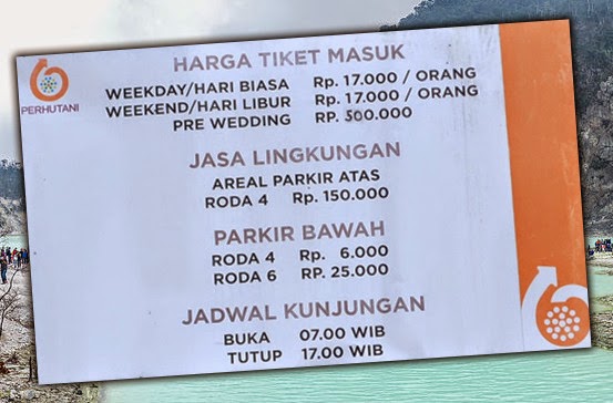 Harga Tiket masuk Kawah Putih Bandung Terbaru 2014