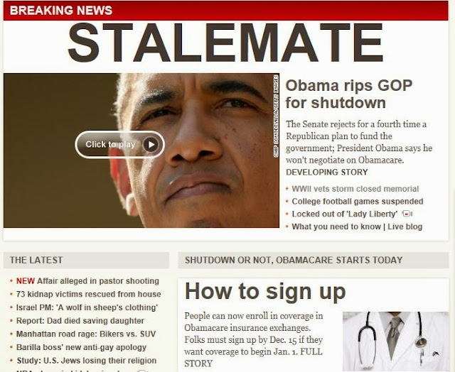 Foxnews.com front page 10/1/2013