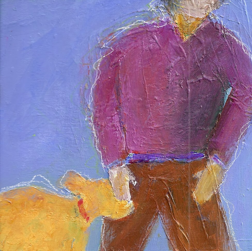 Coming Abstractions Man's Best Friend Day 19 of 30 Paintings in 30