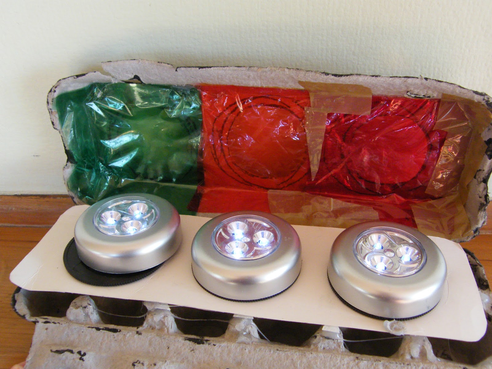 forest tea Egg Carton Traffic Lights