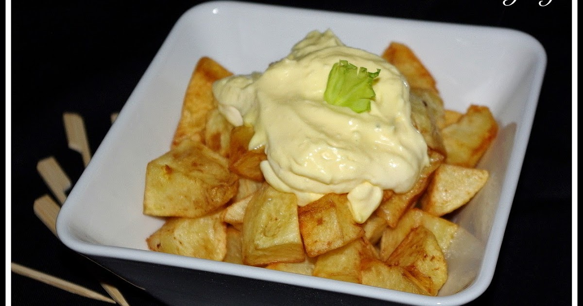 RACIÓN PATATAS DE BAR CON ALI OLI Recetas de una Gatita Enamorada