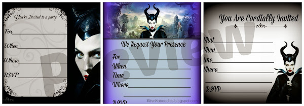 Maleficent Party Invitations Printable Free