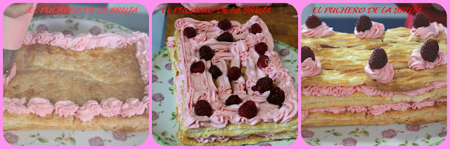 Tarta De Hojaldre Y Frambuesas