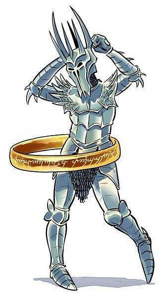 Sauron baila el Hula Hop con el anillo único Sauron baila el Hula Hop con el anillo único