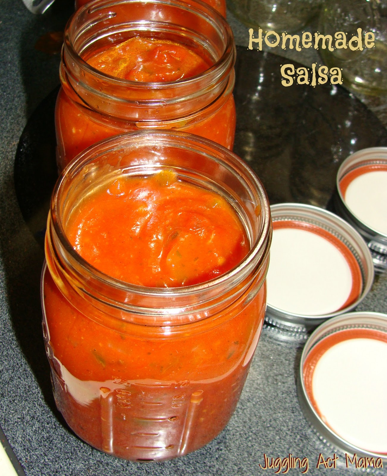 Mild Salsa (Freezer Recipe) with Printable Labels Juggling Act Mama