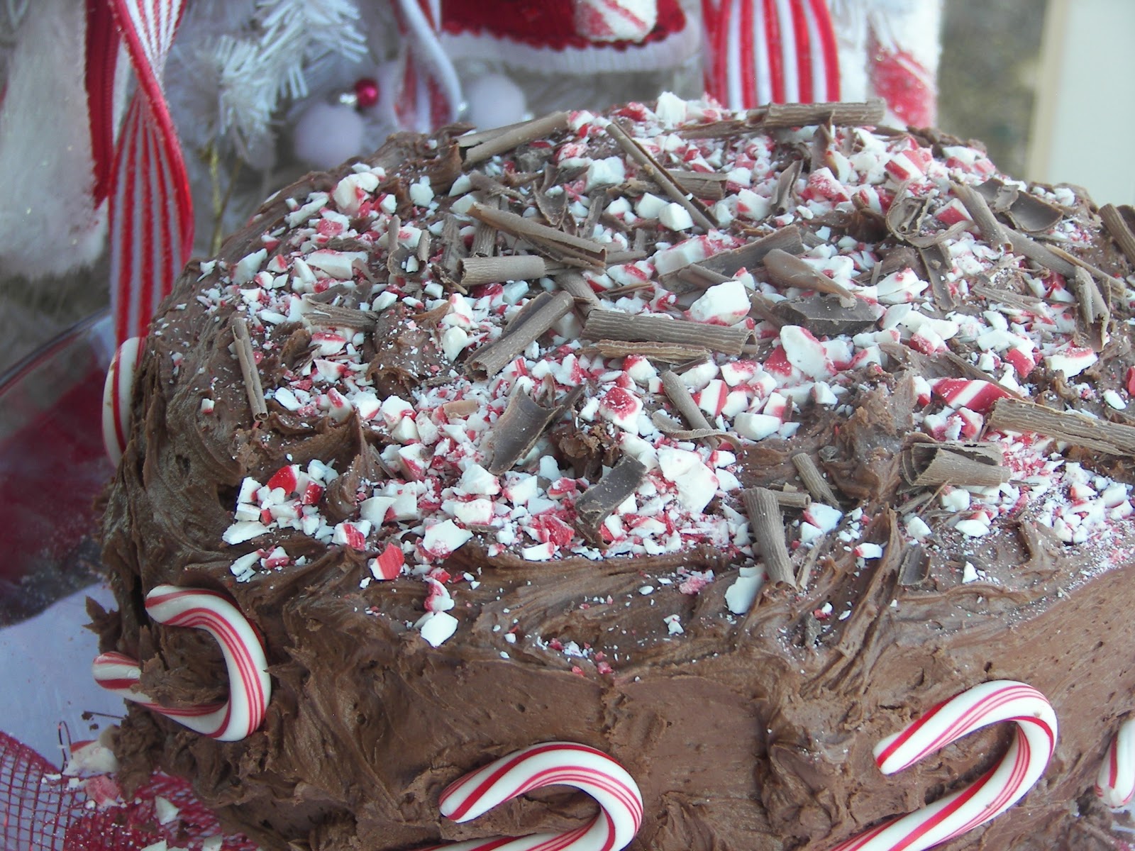 Red Couch Recipes Candy Cane Chocolate Cake