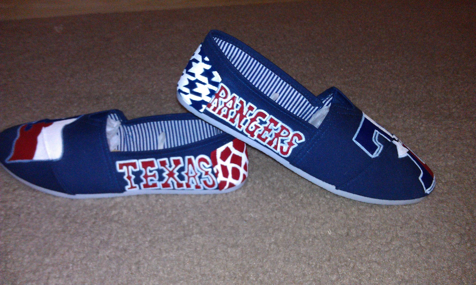 Ruffled Blues Tutorial Hand Painted Canvas Shoes