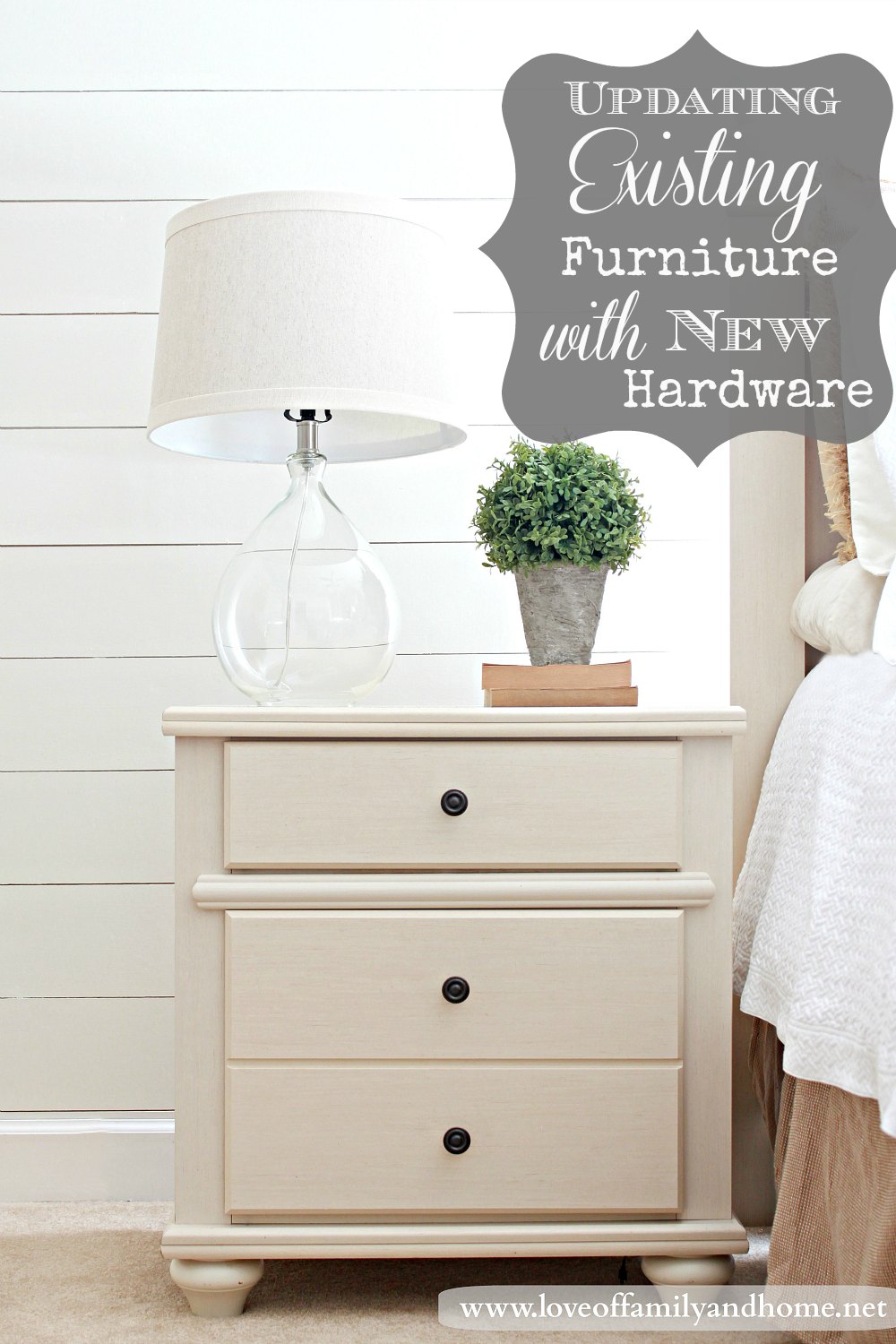 Updating Existing Furniture with New Hardware (Master Bedroom Makeover