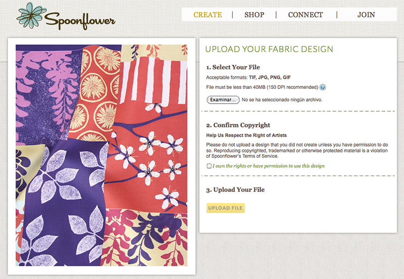 Spoonflower... o cómo soñar con diseñar tus propias telas.