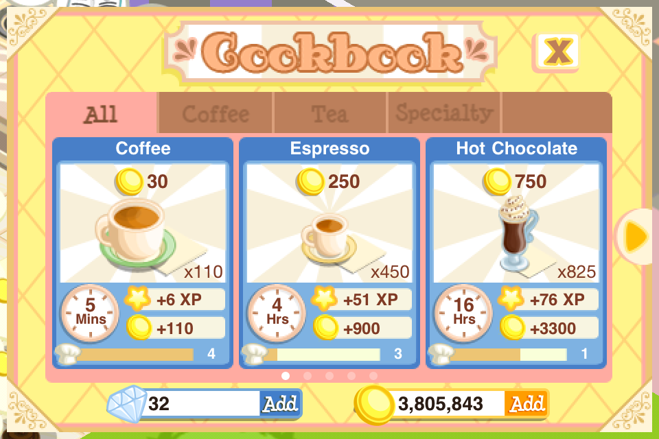 Bakery Story Cookbook Drink Mixer