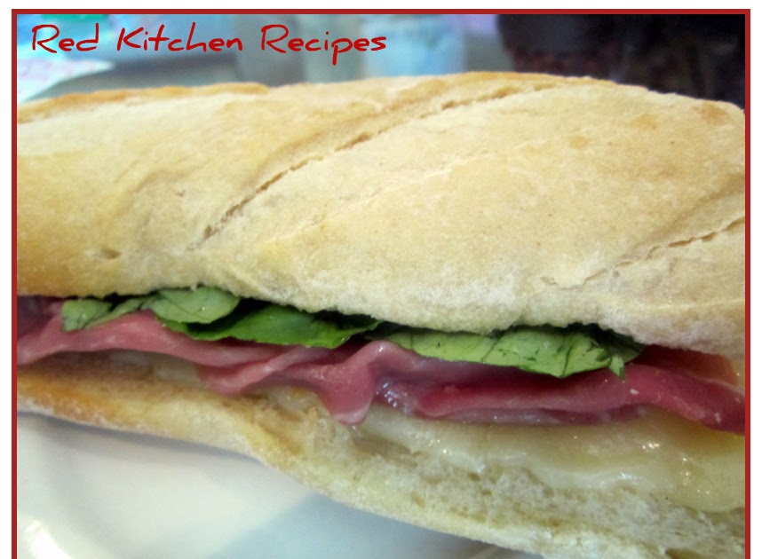 Red Kitchen Recipes Prosciutto and Provolone Panini