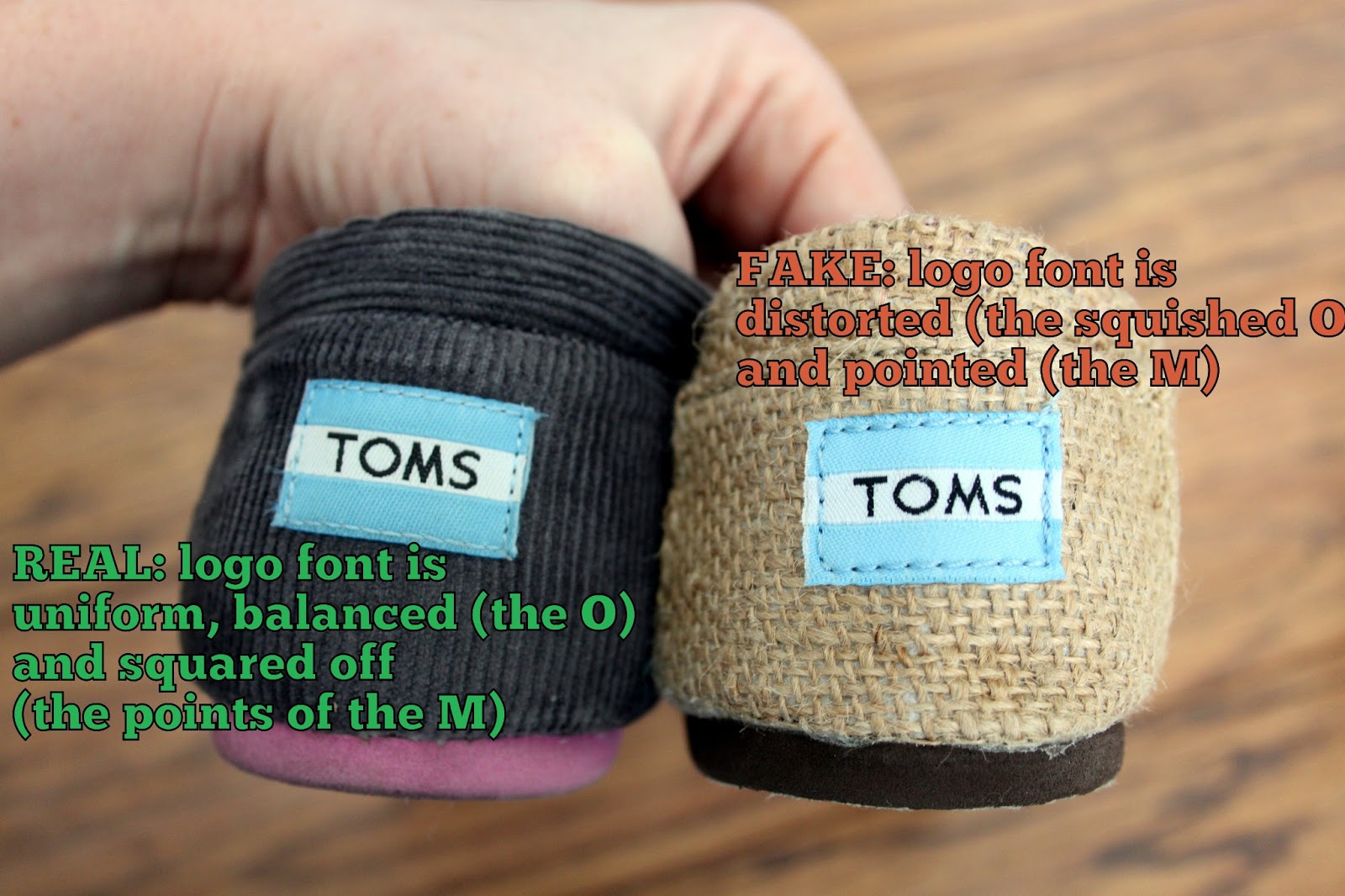 Put Up Your Dukes Real TOMS vs Fake TØMS Spotting the Differences