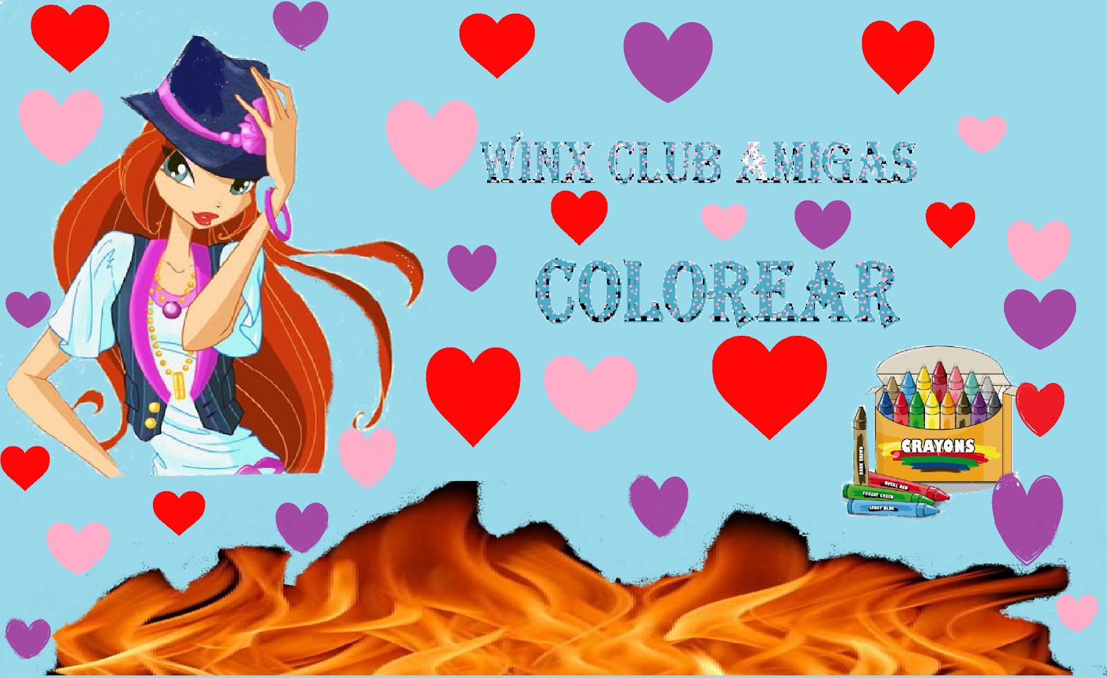 Winx Club Amigas Colorear