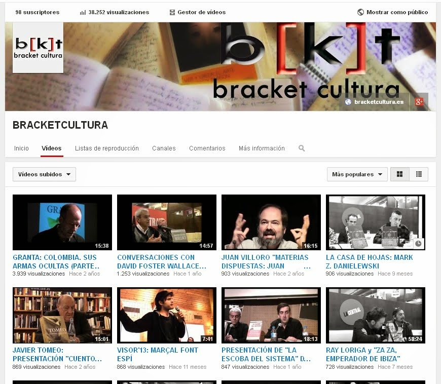 YOUTUBE: CANAL BRACKET CULTURA