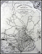 Mapa del Ramal ferroviario de la República Argentina año 1910. en 1/22/2013 ferrocarriles de la repãºblica argentina aã±o 