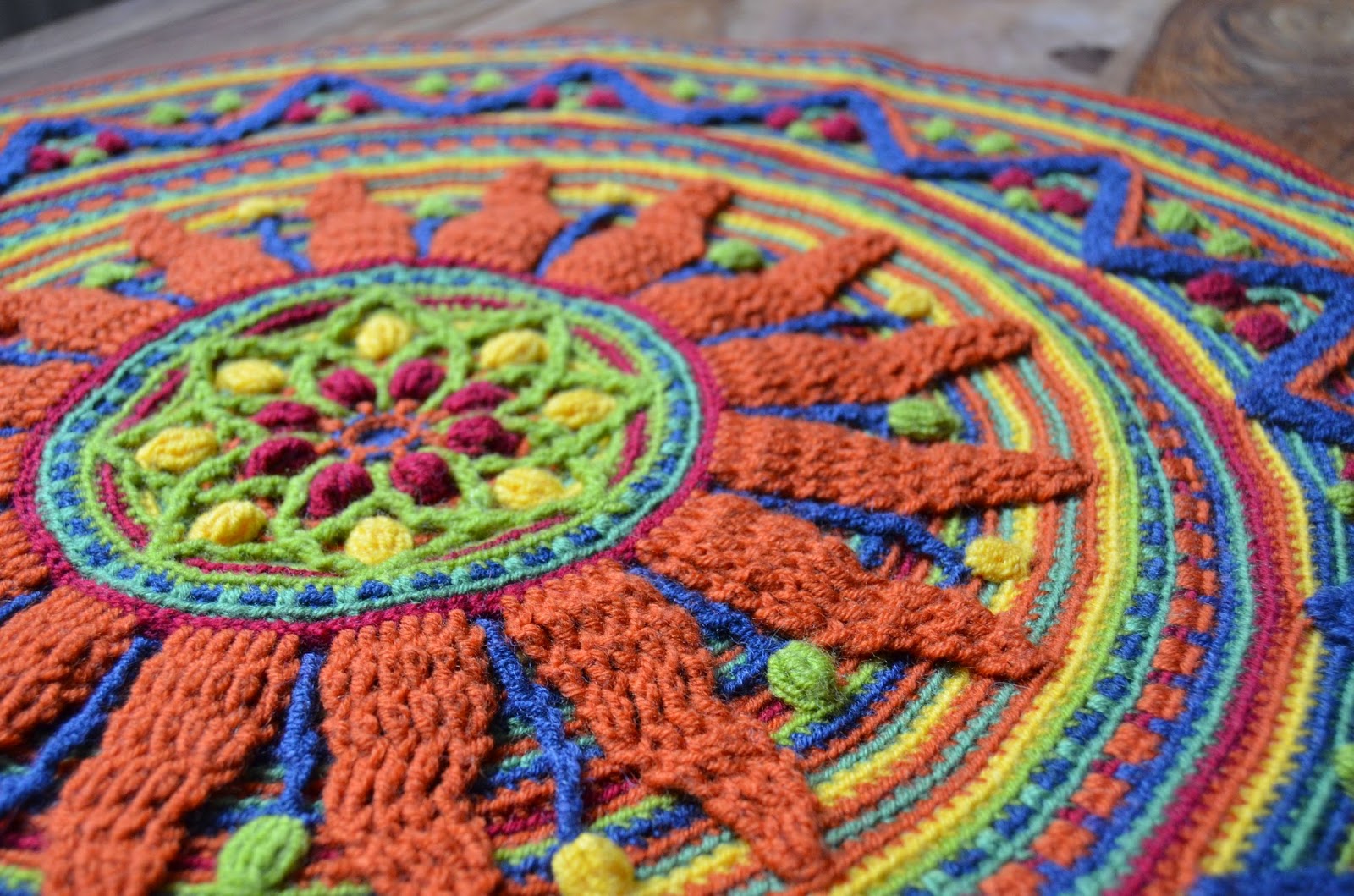 Sunny Rug For Meditation LillaBjörn's Crochet World