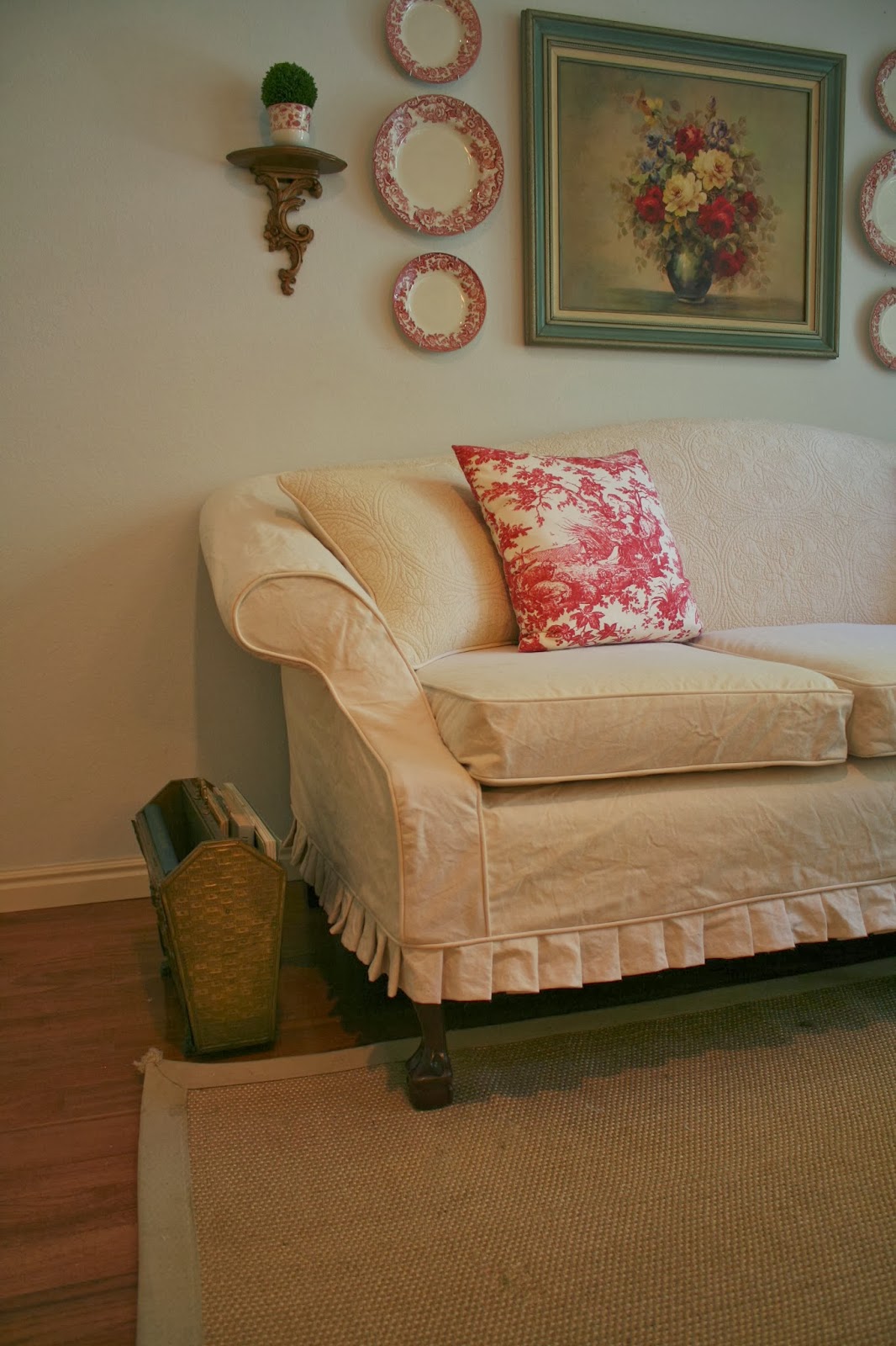 Custom Slipcovers by Shelley Vintage Quilt Couch