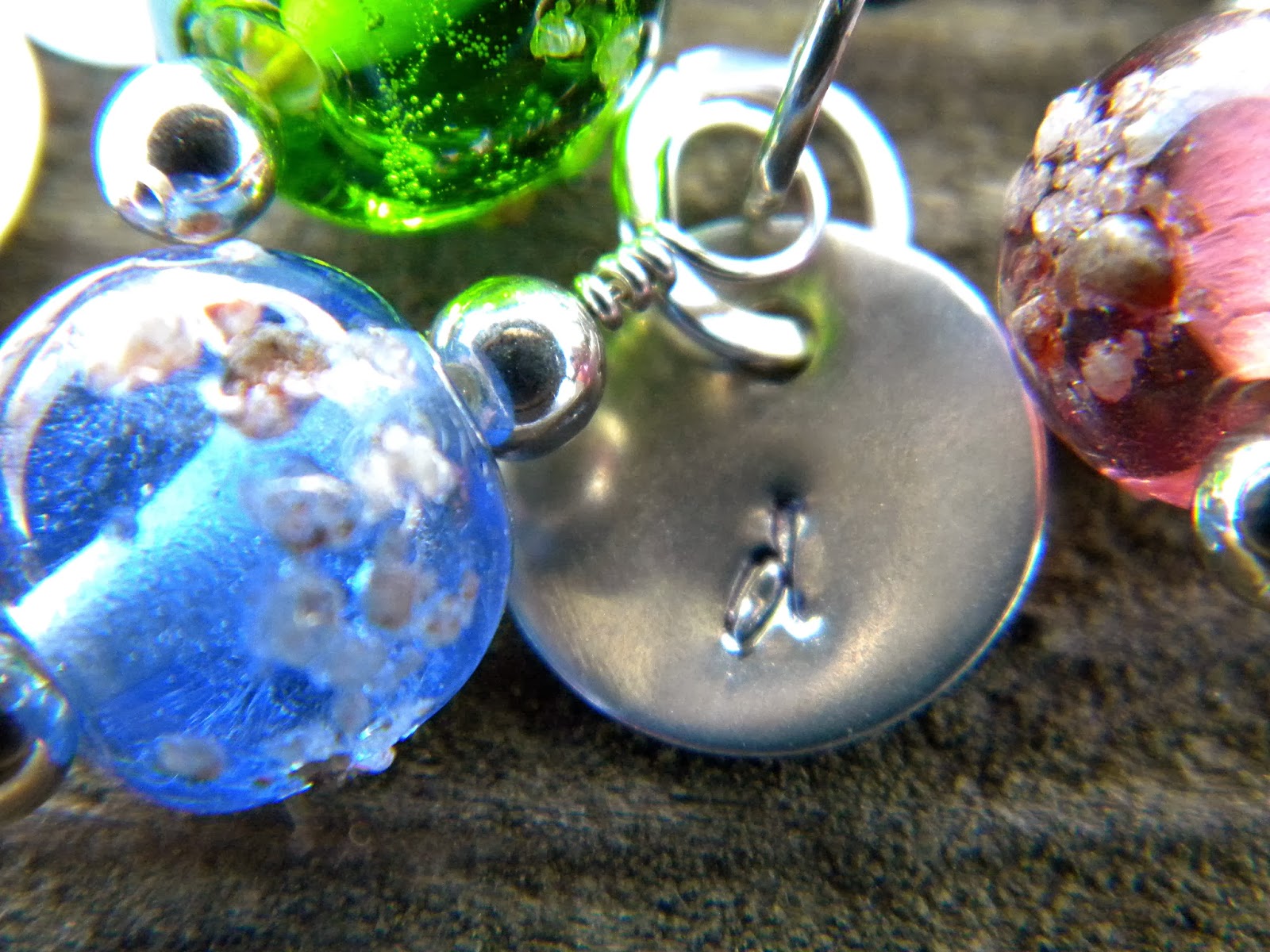 Cake and Jewelry Adding beach sand onto glass beads