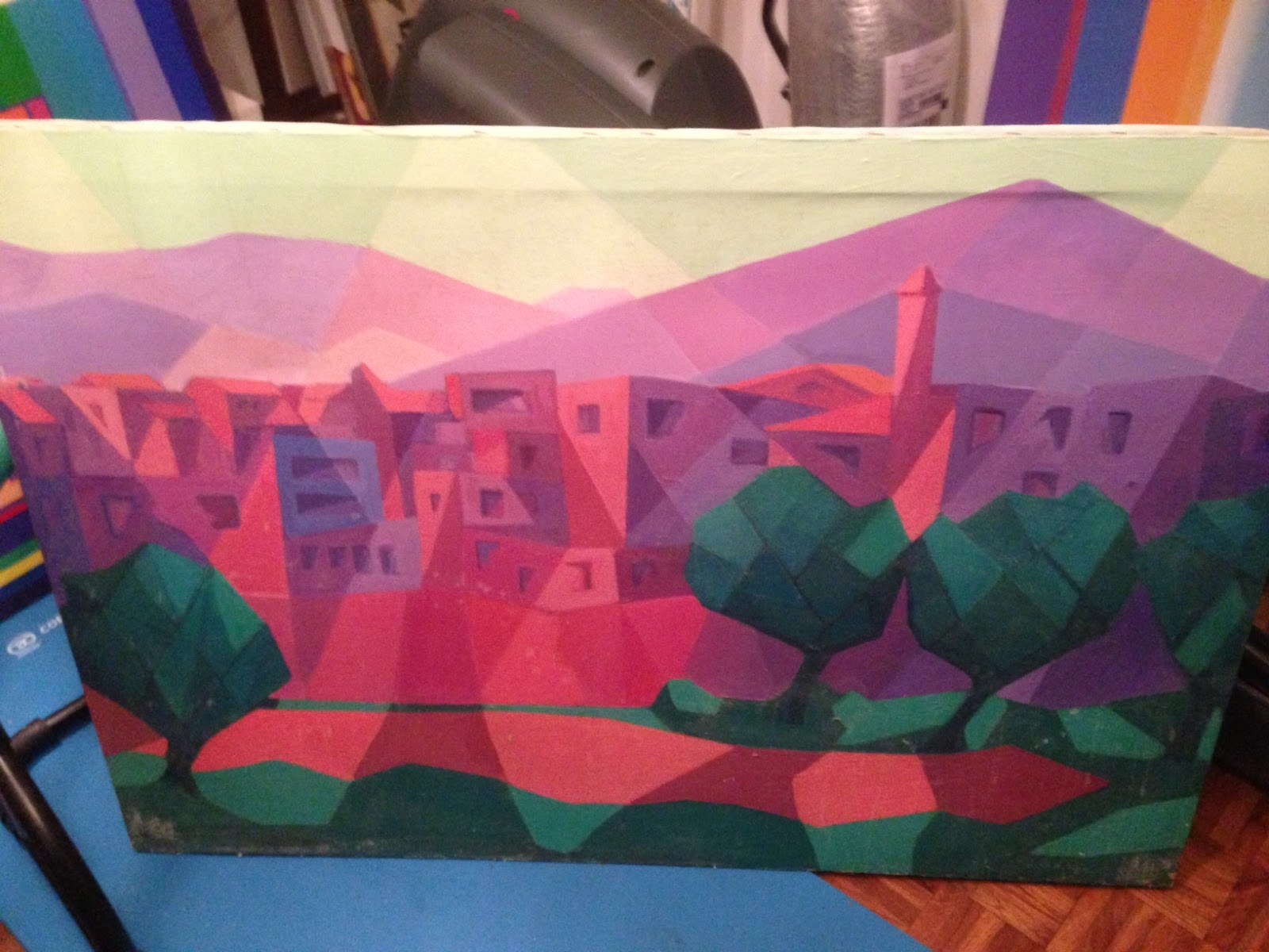 Norman Frederick Checketts Abstract Artist Oil paintings British