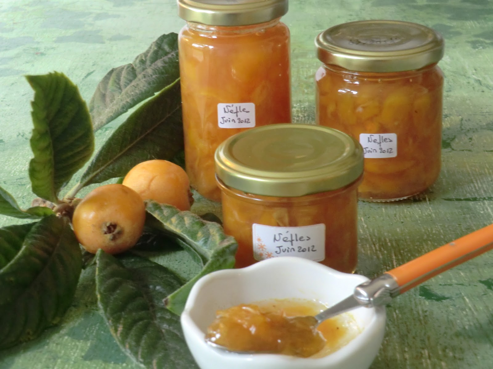 Ma petite cuisine gourmande sans gluten ni lactose Confiture de néfles du Japon et à l'agaragar