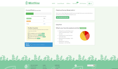 شرح كامل لموقع mintvine وكيفية الربح منه