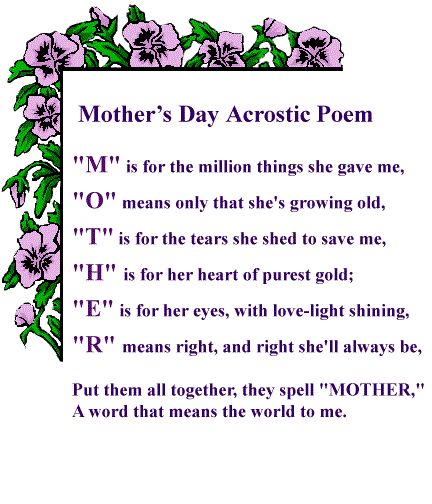 Mothers day poems Mothers day poem for quotes