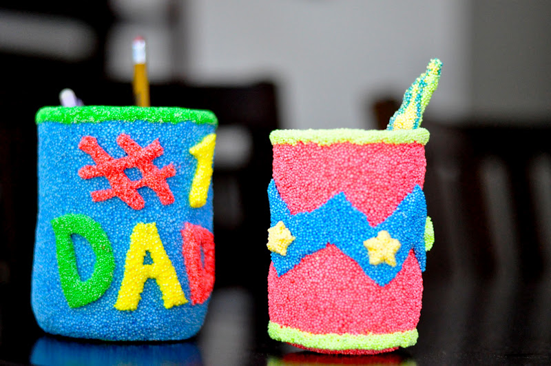 father s day pencil holder gift for kids tutorial little birdie