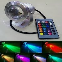 Lampu Kolam Renang RGB LED 10W DC12V + Remote Controller