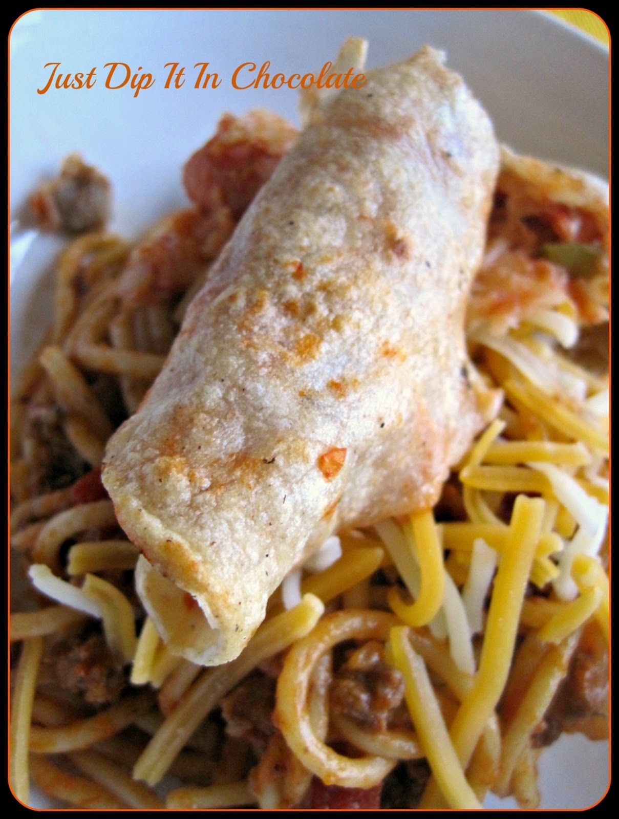 Just Dip It In Chocolate Spaghetti Tacos