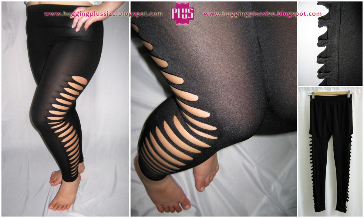 Ripped Leggings In Black from Young & Free Clothing