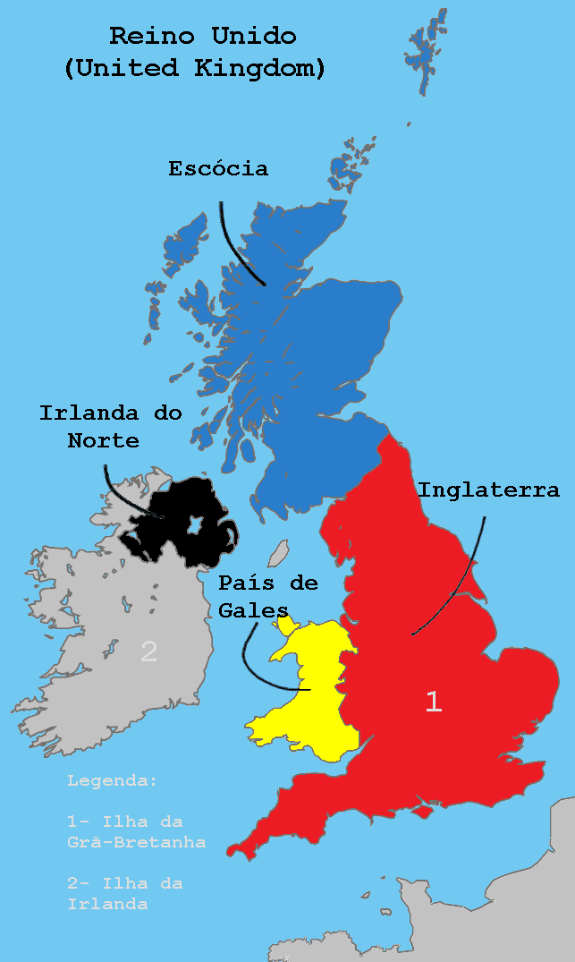 Geografia e tal: Existe diferença entre Reino Unido e Grã-Bretanha?