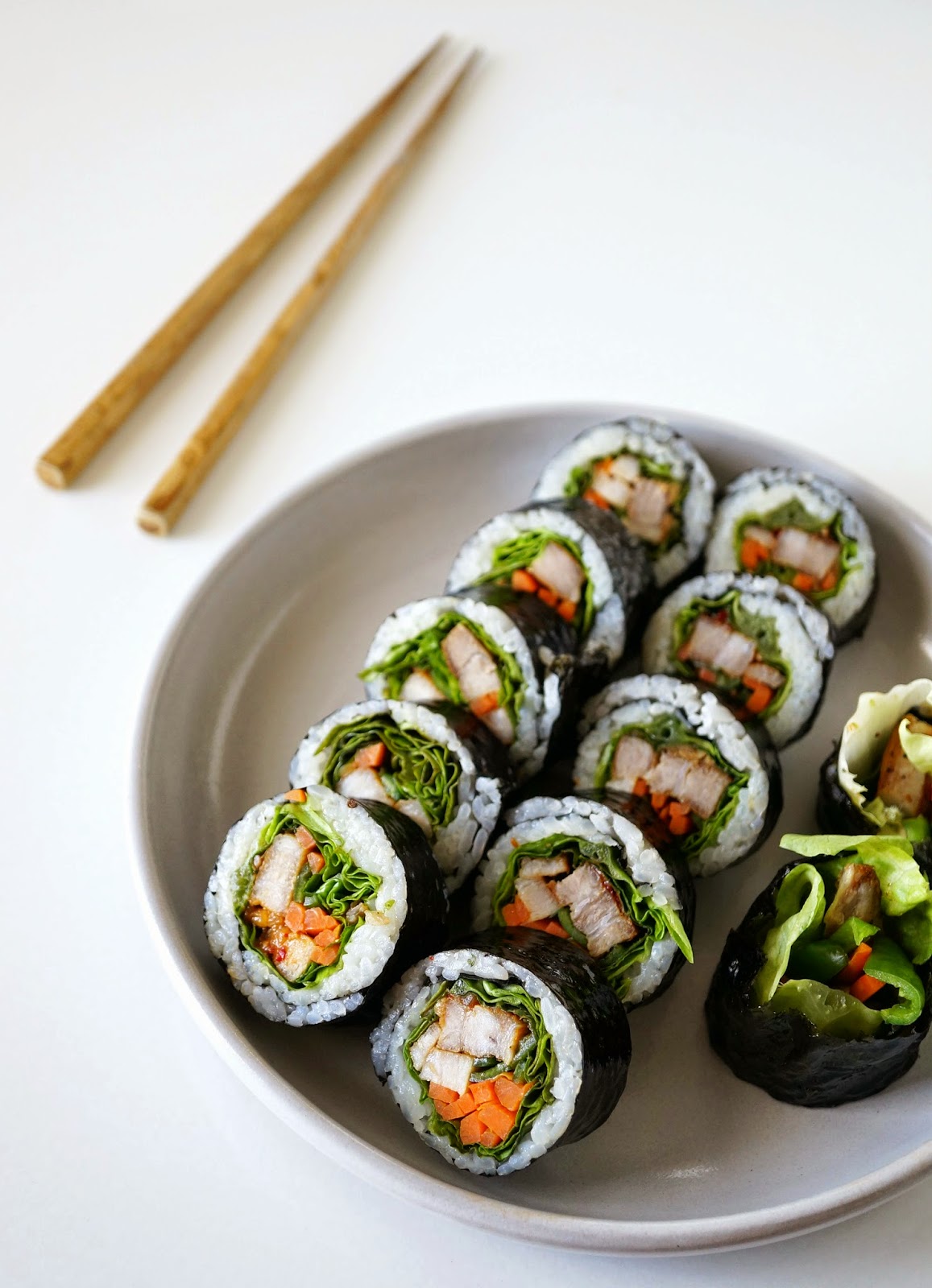 Miss Hangrypants Pork Belly Ssam Kimbap