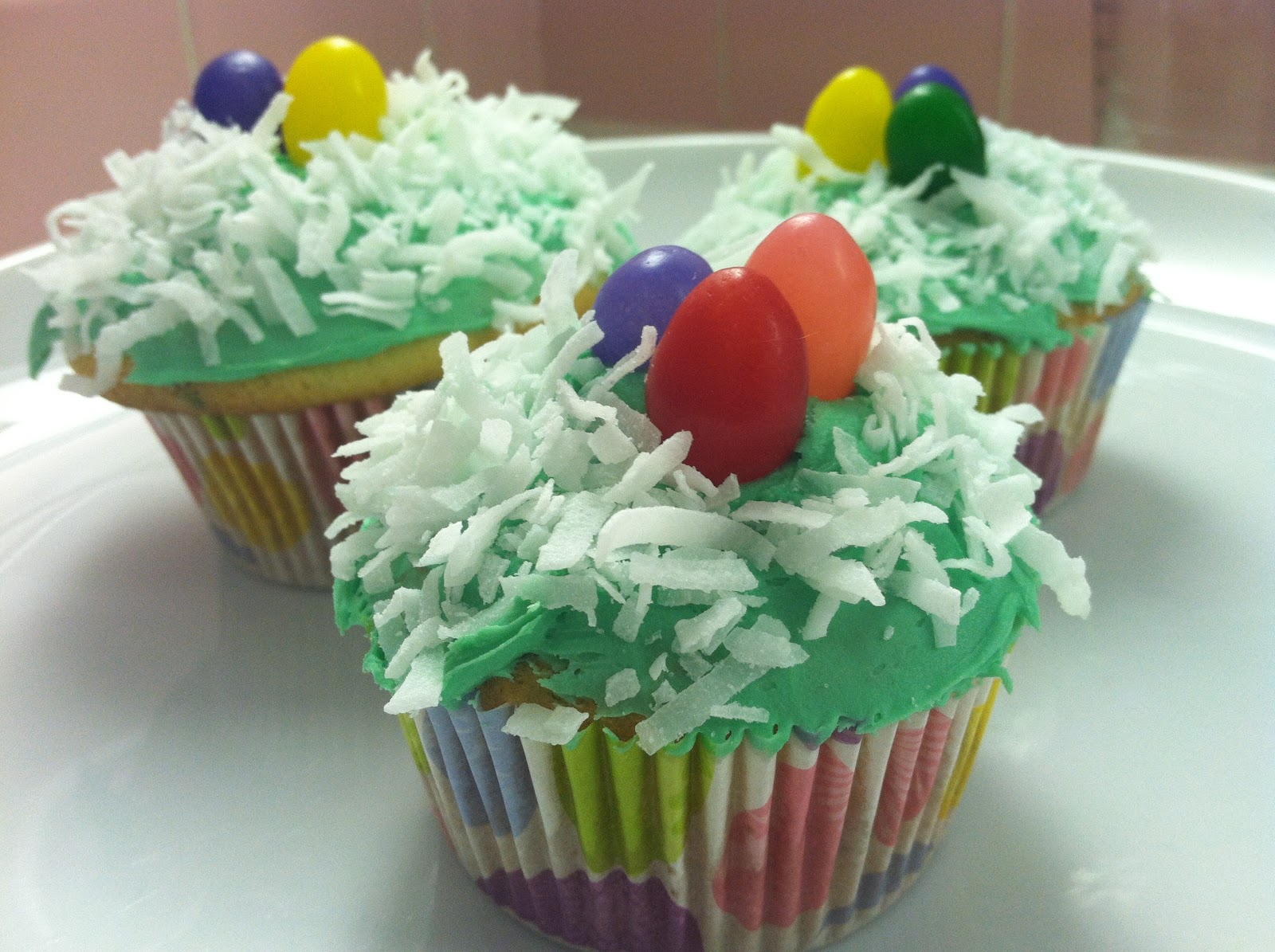 Teach Me How To Cookie Easter Coconut Confetti Cupcakes