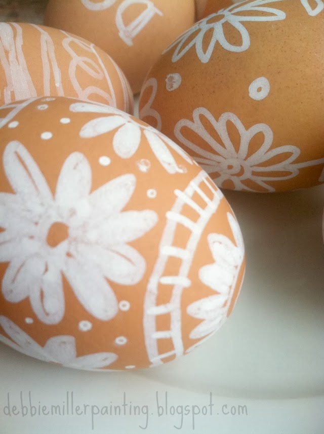 White Sharpie Eggs