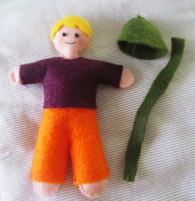 Kurdeleli Kedi Keçeden Çocuk / Bebek Yapımı