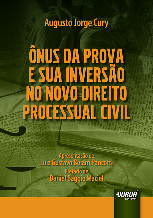 Livro do autor: "Ônus da Prova e Sua Inversão no Novo Direito Processual Civil"