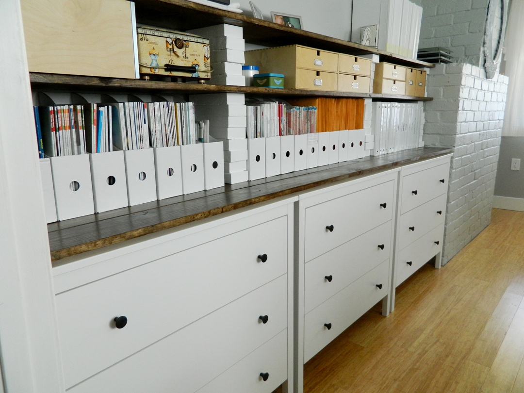 little cotton dresses Ikea Dressers + Shelves for office/sewing room