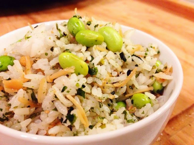 Insatiably Epicurious... Mixed Sushi Rice (Edamame Gohan)