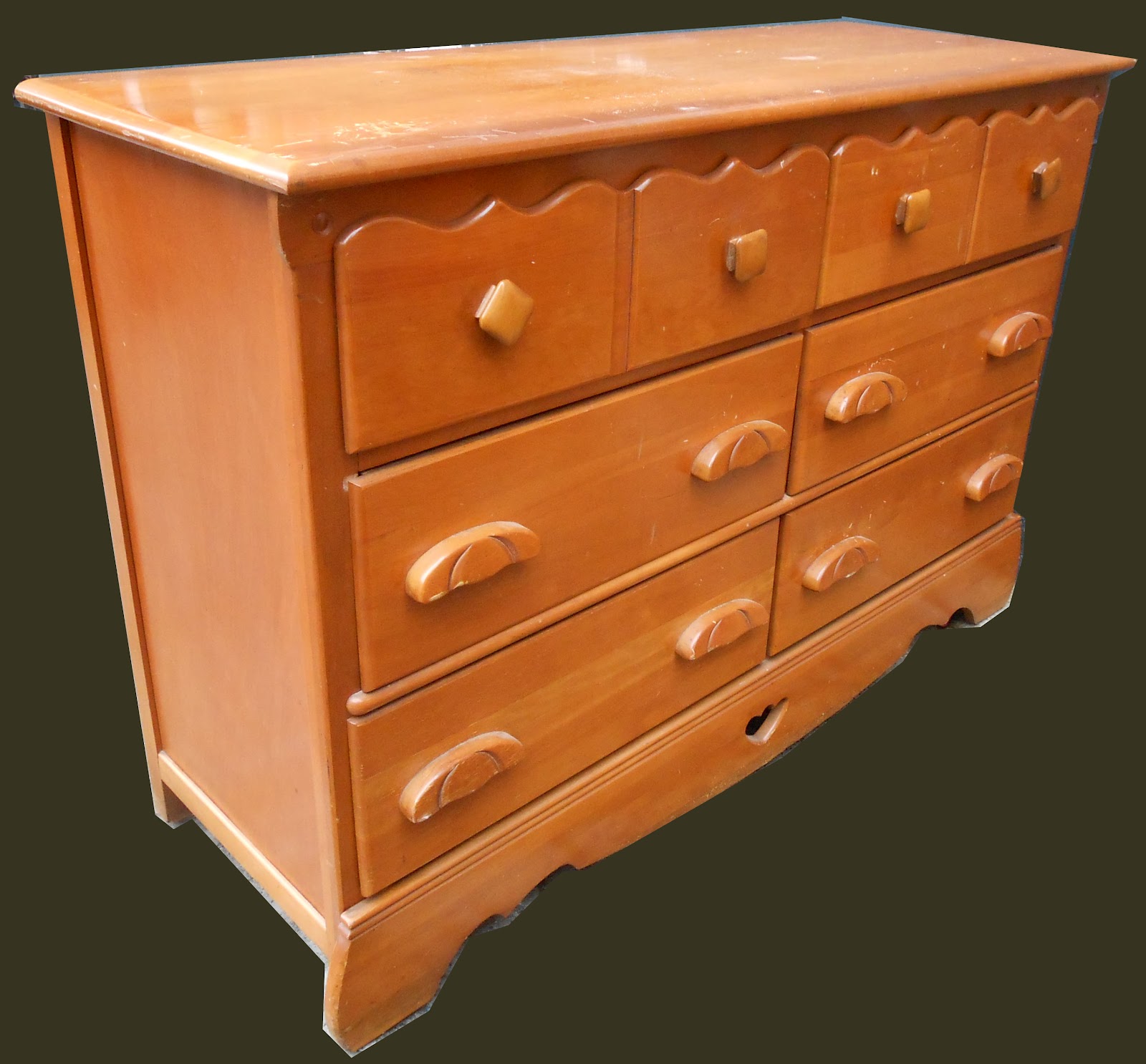 Uhuru Furniture & Collectibles Rock Maple Dresser SOLD