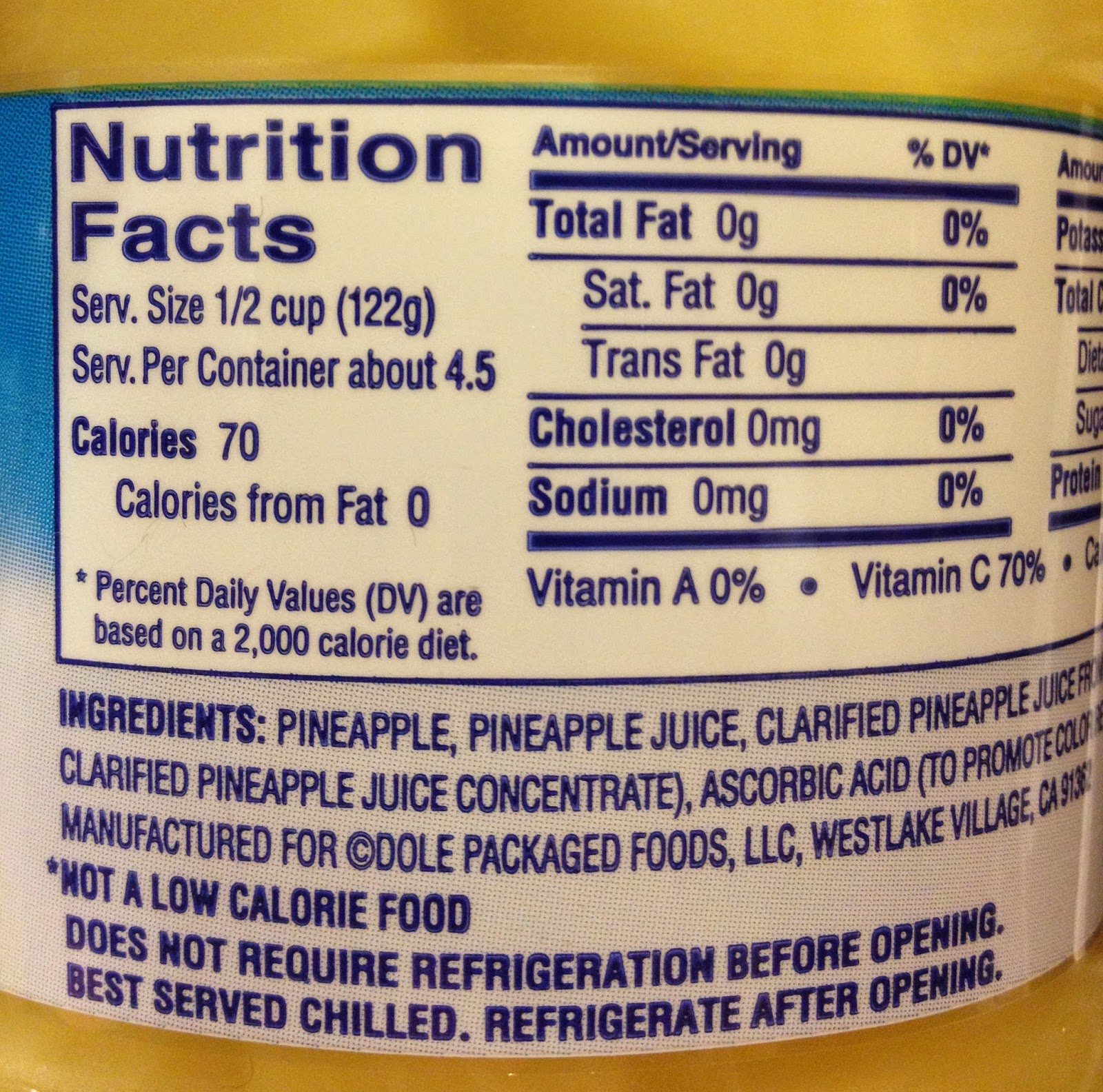 Sasha Says Aarrrgggg! A jar of Pineapple Preserves has 1300 Calories!