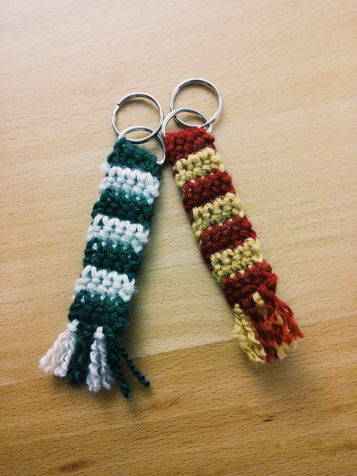 Crochet Harry Potter Scarf Keychain