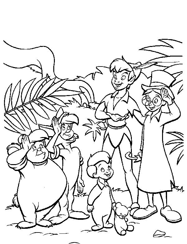 Kids Under 7 Peter Pan Coloring Pages