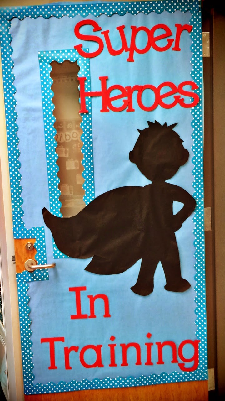 Superhero Classroom Door and a BIG freebie! - Queen of the First Grade
