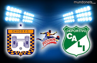 Resultado Boyacá Chicó vs Deportivo Cali (3-1) Liga Postobon