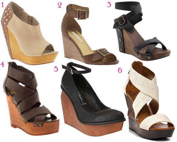 chloe wooden wedge
