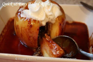 Baked apples in the microwave!